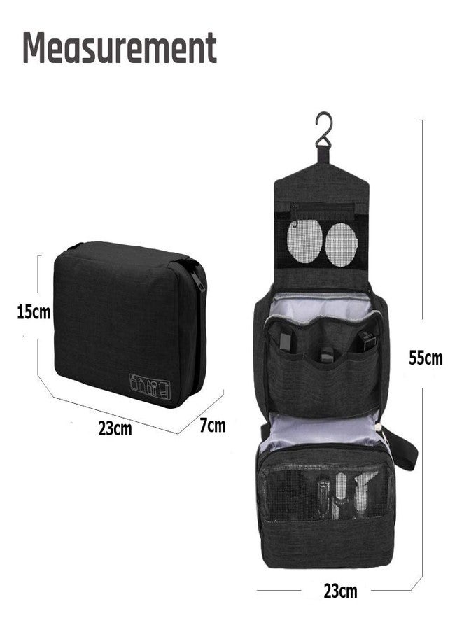 ستايليز حقيبة أدوات تجميل معلقة من ستايليز، منظم مستحضرات تجميل للنساء، بأربعة أقسام وخطاف متين (لون أحمر خمري) - S11094 - Image 4